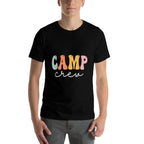 Camp Crew Retro Groovy Vintage Happy First Day Of School  Trendy Pattern T-Shirt