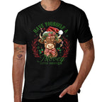 Have Yourself A Mooey Little Christmas Highland Cow Santa Raglan Baseball  Moisture-wicking T-Shirt
