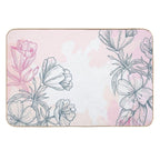 Flowers  Rapid-Drying Bath Mat