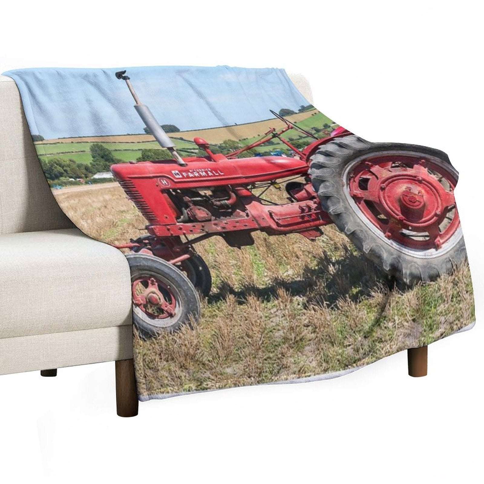 Farmall H Quick-dry Throw Blanket