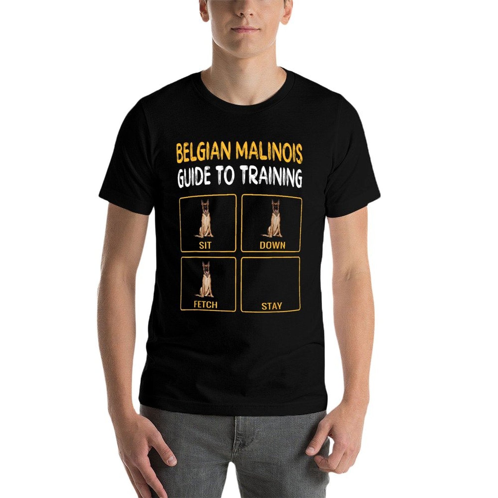 Funny Belgian Malinoi Guide To Training Dog Obedience for Men Women  Versatile T-Shirt