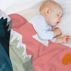 Cycling Race Vintage Art Eco-conscious Throw Blanket