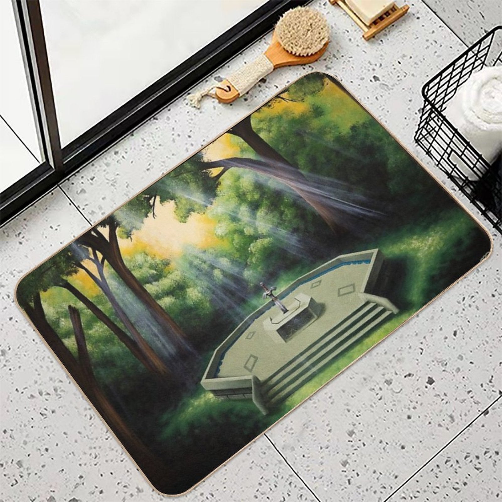 Pedestal of Time  Slip-Resistant Bath Mat