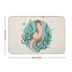 Otter Waving  Versatile Bath Mat