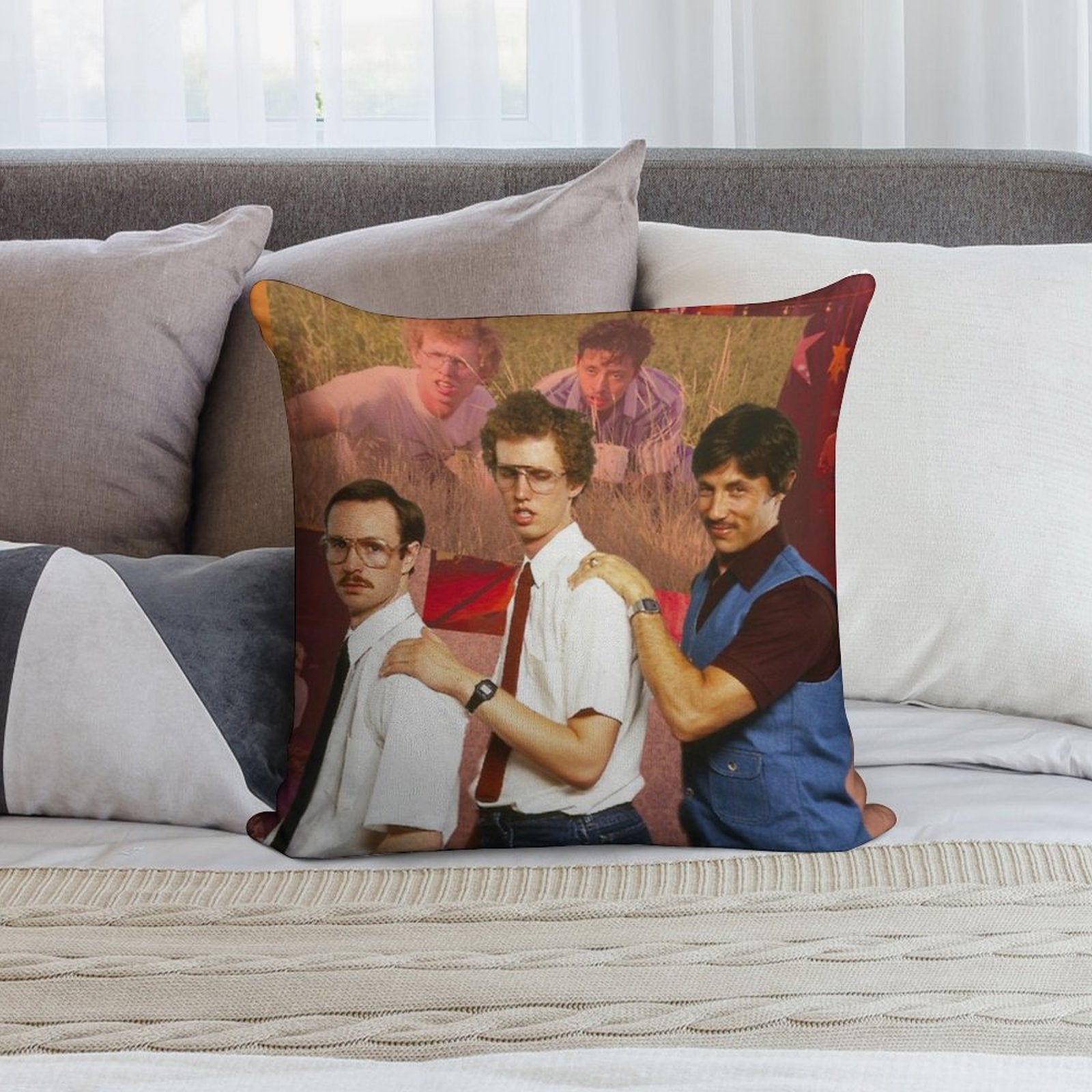 Napoleon Dynamite Soft Anti-Pilling Throw Pillow