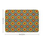 Geometric Floral Retro Durable Bath Mat