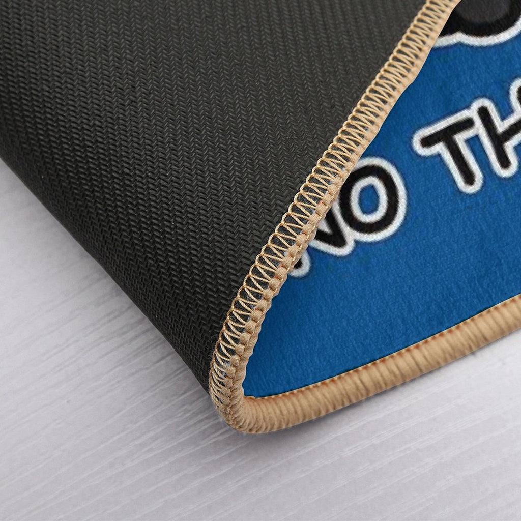 Black Cat Says No Thank You  Anti-Trip Bath Mat