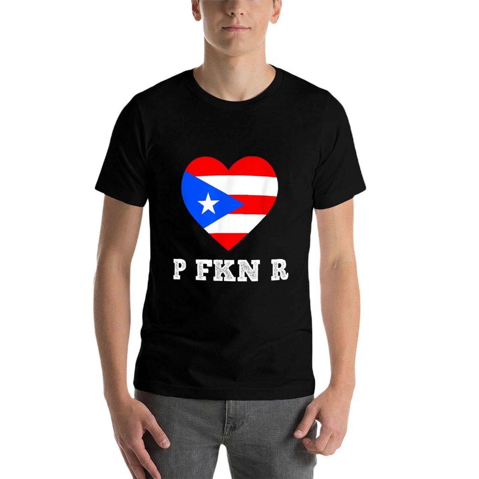 P FKN R Puerto Rico Music Funny Meme Urban Slang Pop Culture  Polyester Blend T-Shirt