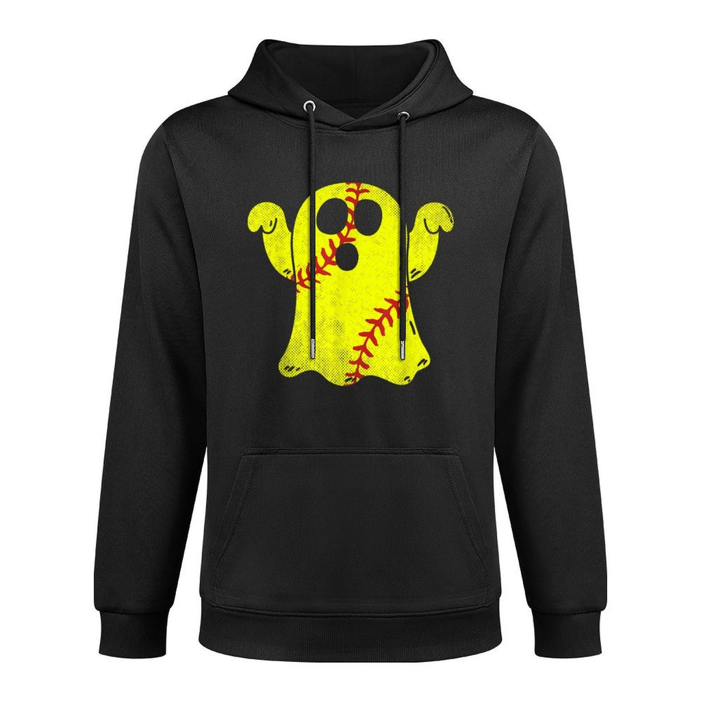 Softball Ghost Softball Lover Halloween Costume Relaxed Fit Hoodie