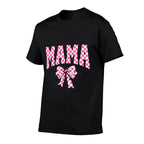 Mama Coquette Bow Mothers Day Checkered  Moisture-wicking T-Shirt