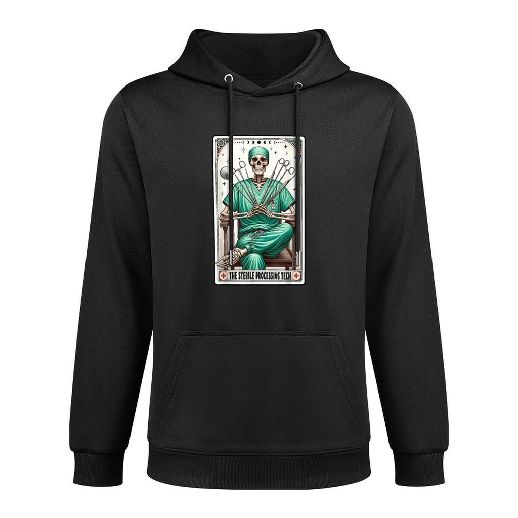 The Sterile Processing Tech Tarot Card Skeleton SPD Tech Casual Wear Hoodie