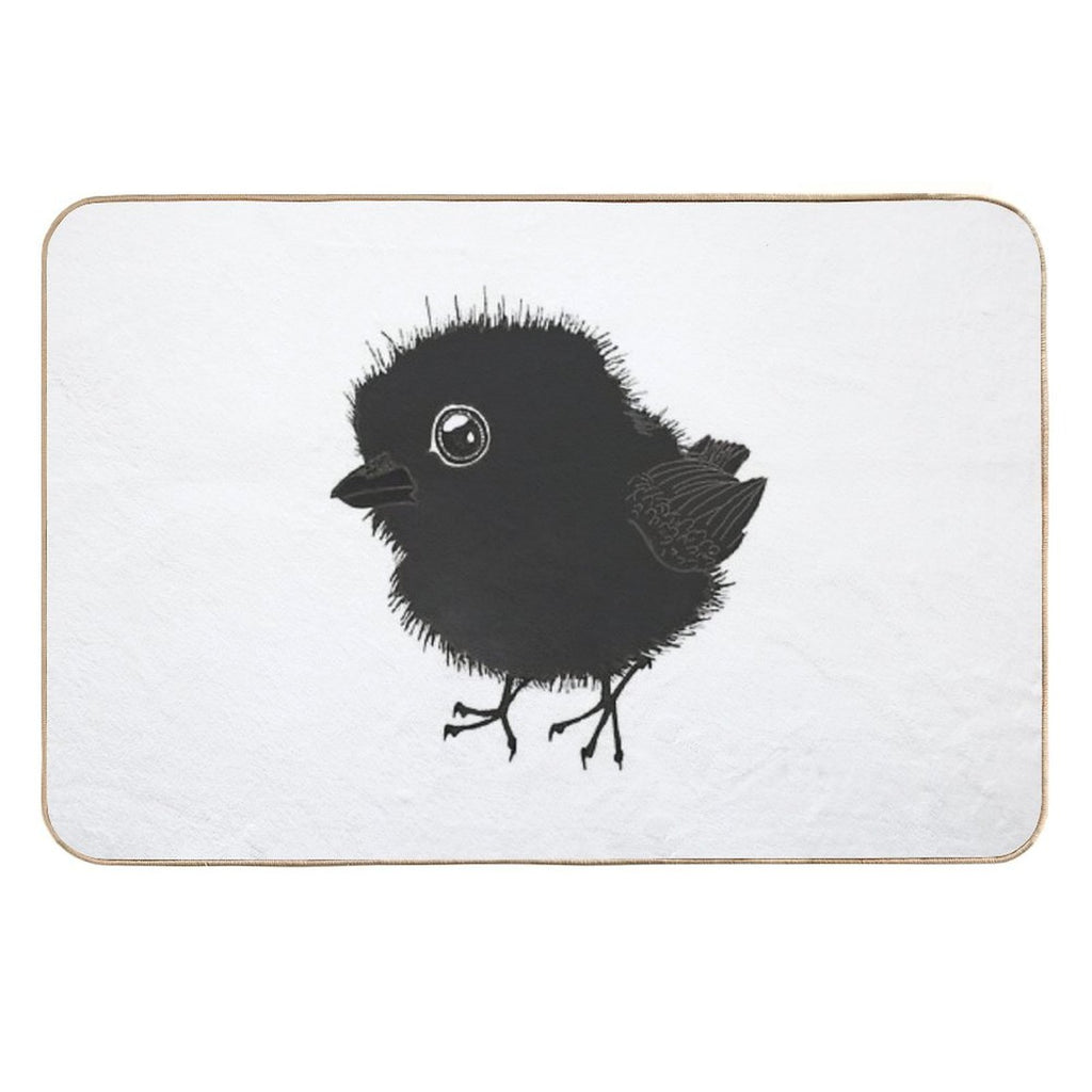 Fat Baby Raven  Non-Slip Bath Mat