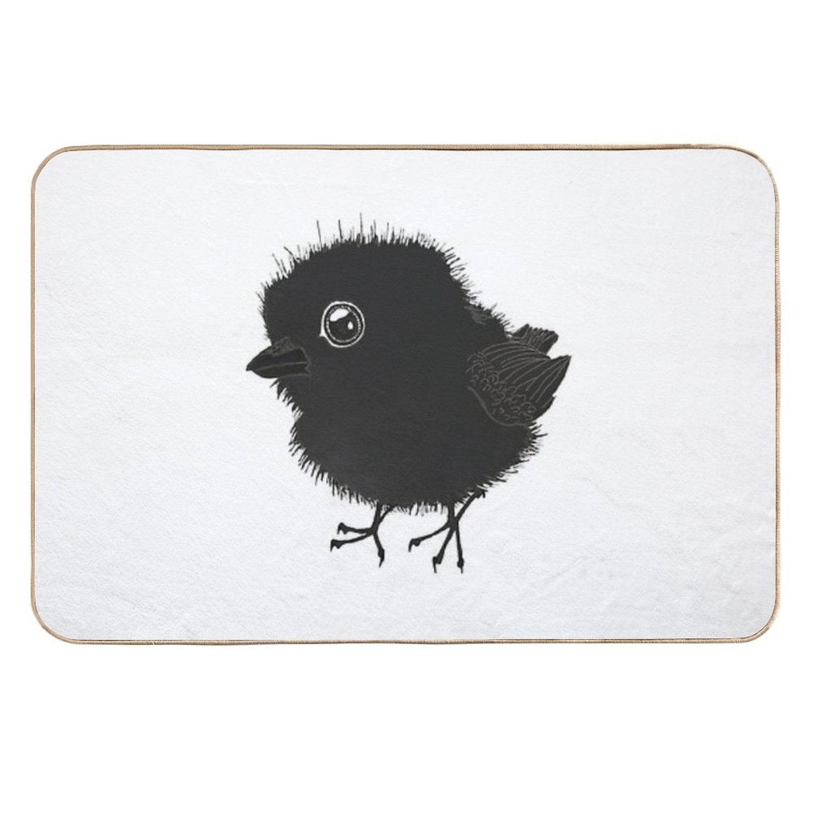 Fat Baby Raven  Non-Slip Bath Mat