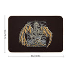 Skeleton Dragon  Absorbent Bath Mat