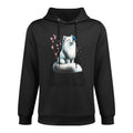 Arctic Japanese Fox Kawaii Cherry Blossom Flower Sakura All-Day Comfort Hoodie