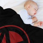 Inverted Pentagram Dark Red  Satanic All-season Throw Blanket