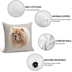 Chow Chow Soft Decorative Cover Throw Pillow