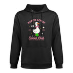 Silly Goose Porch Goose Social Club Funny Goose Honk Colorfast Hoodie