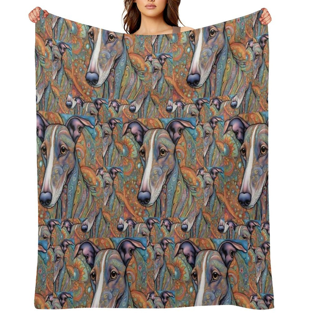 Paisley Hounds Versatility Throw Blanket