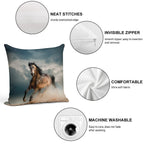 Galloping Horse Soft Style Accent Throw Pillow