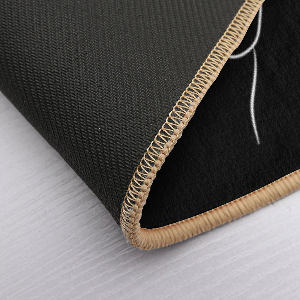 Naked Girl Line Art Drawing - Bashful Brianna  Rapid-Drying Bath Mat