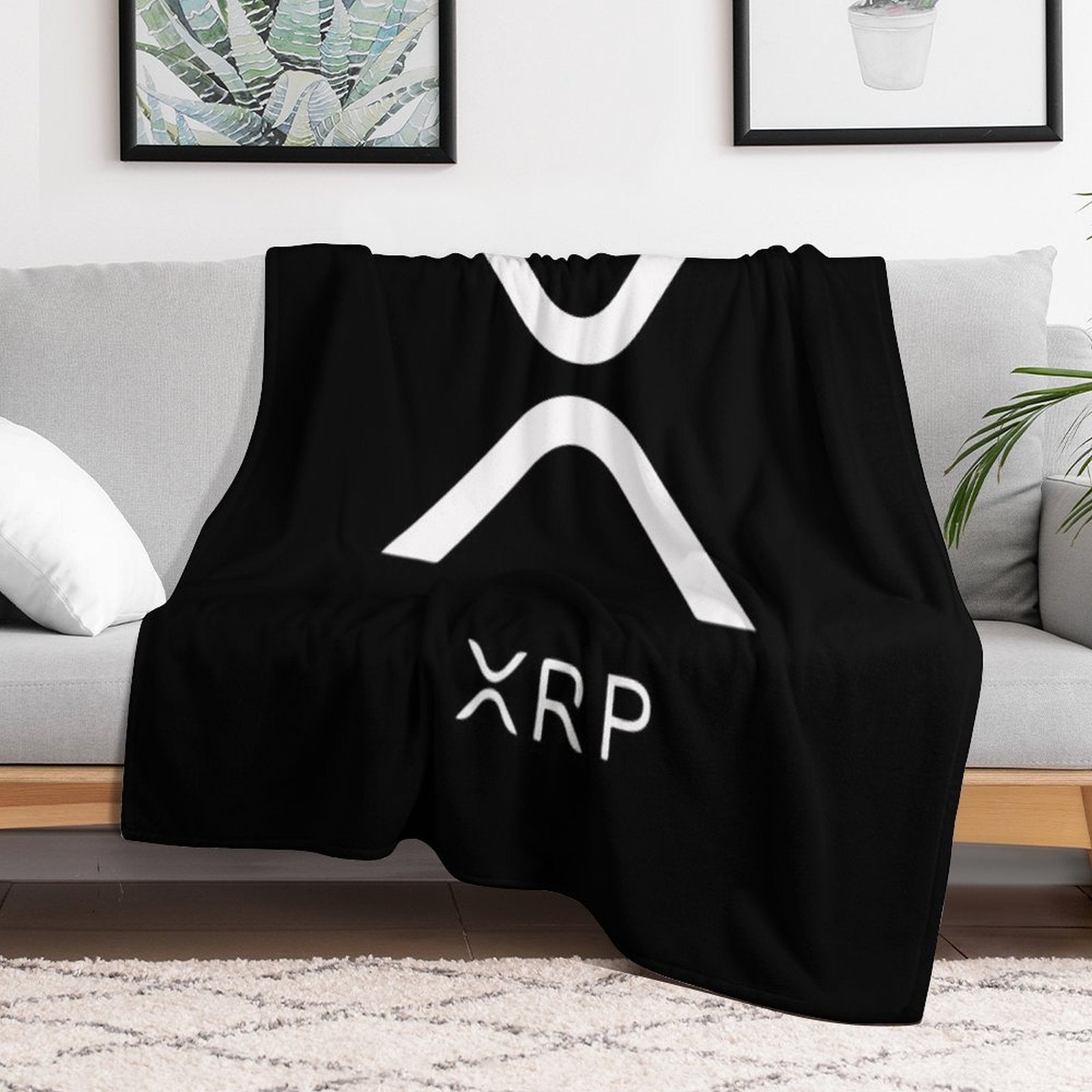 XRP RIPPLE NEW LOGO Machine-washable Throw Blanket