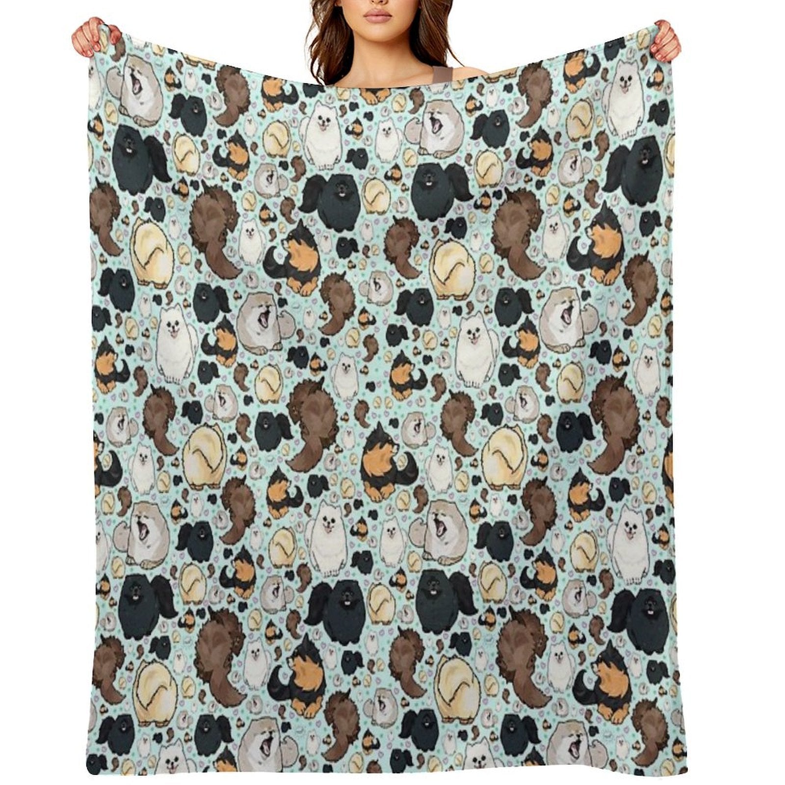 Pomeranians Premium Throw Blanket