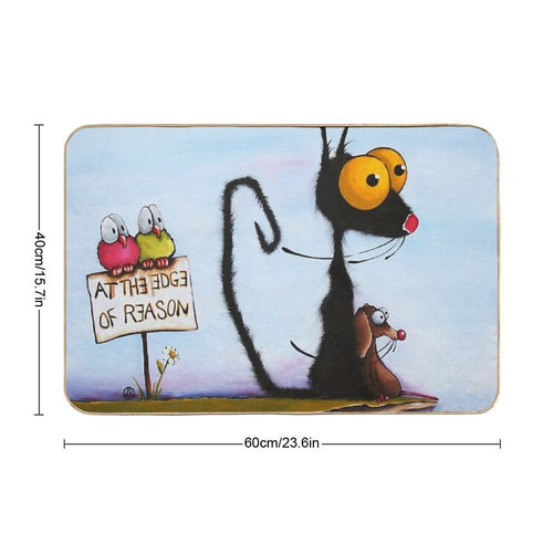 At The Edge of Reason  High-Traffic Bath Mat