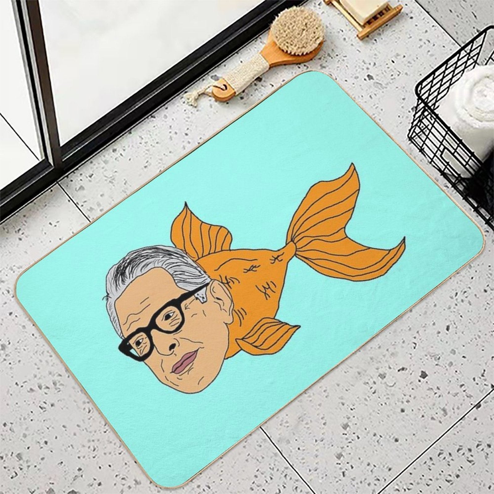 Jeff Goldfish  Dirt-Trapping Bath Mat