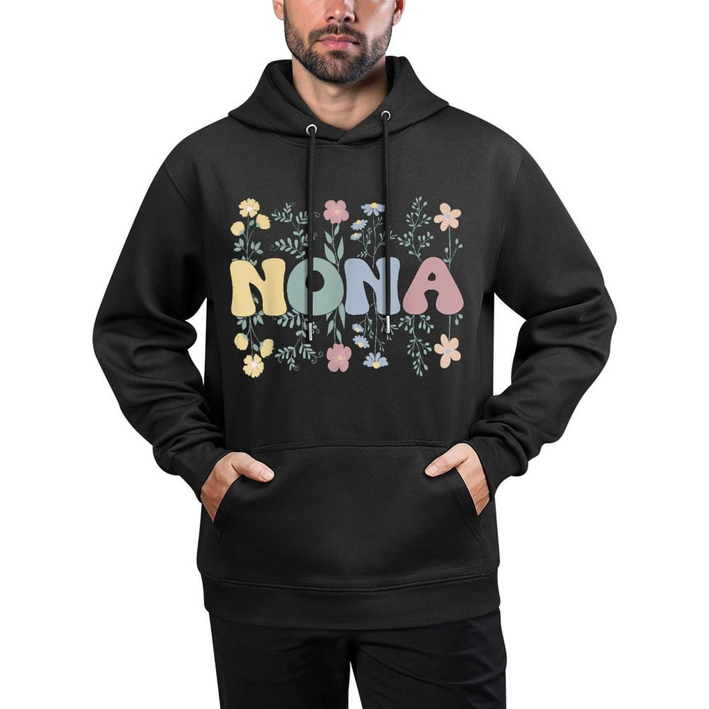Groovy Nona Grandmother Flowers Nona Grandma Versatile Streetwear Hoodie