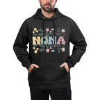Groovy Nona Grandmother Flowers Nona Grandma Versatile Streetwear Hoodie