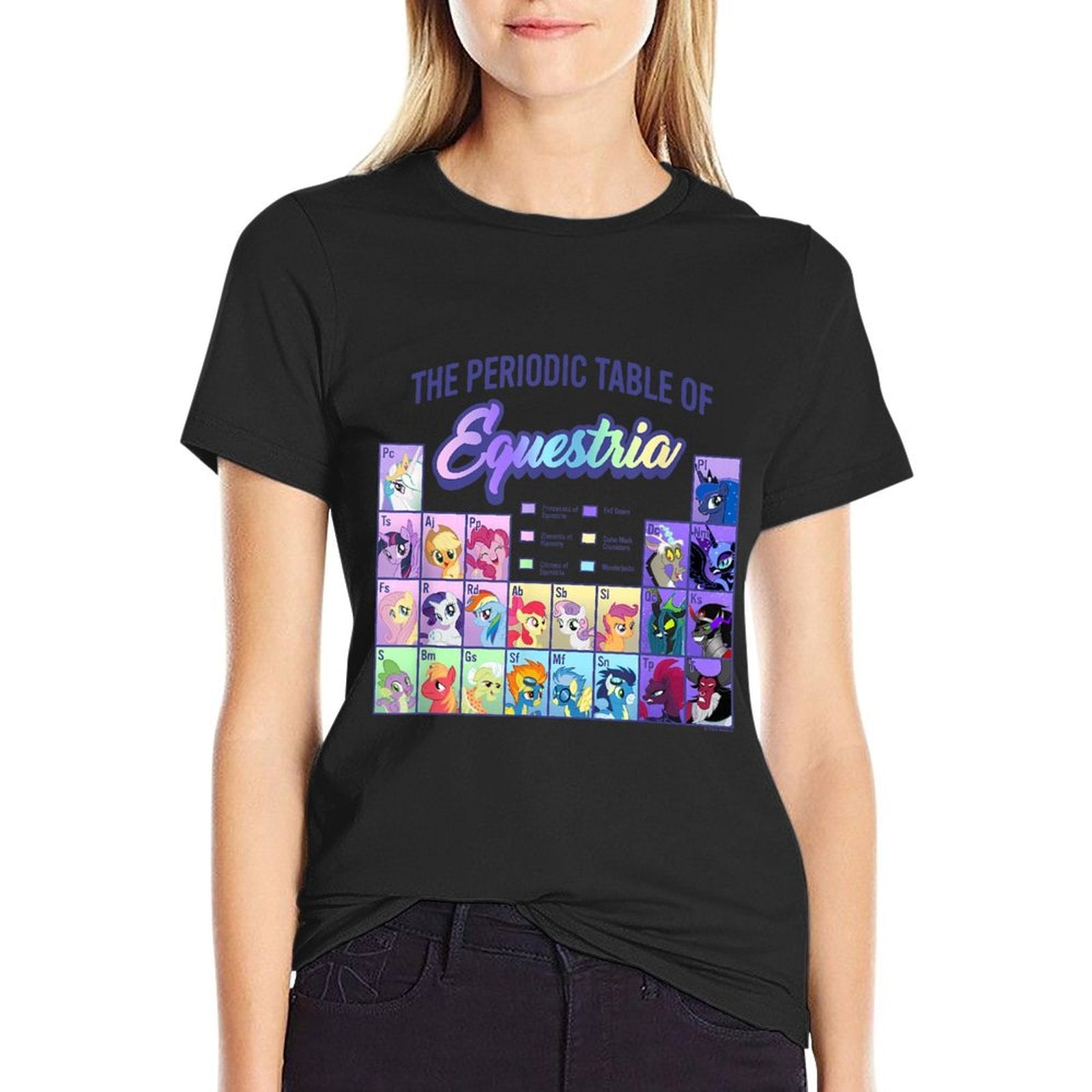 My Little Pony Group Shot Periodic Table Of Equestria  Moisture-wicking T-Shirt