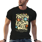 Floral Vintage Motherhood Is Kingdom Work Mama Mothers Day  Polyester Blend T-Shirt