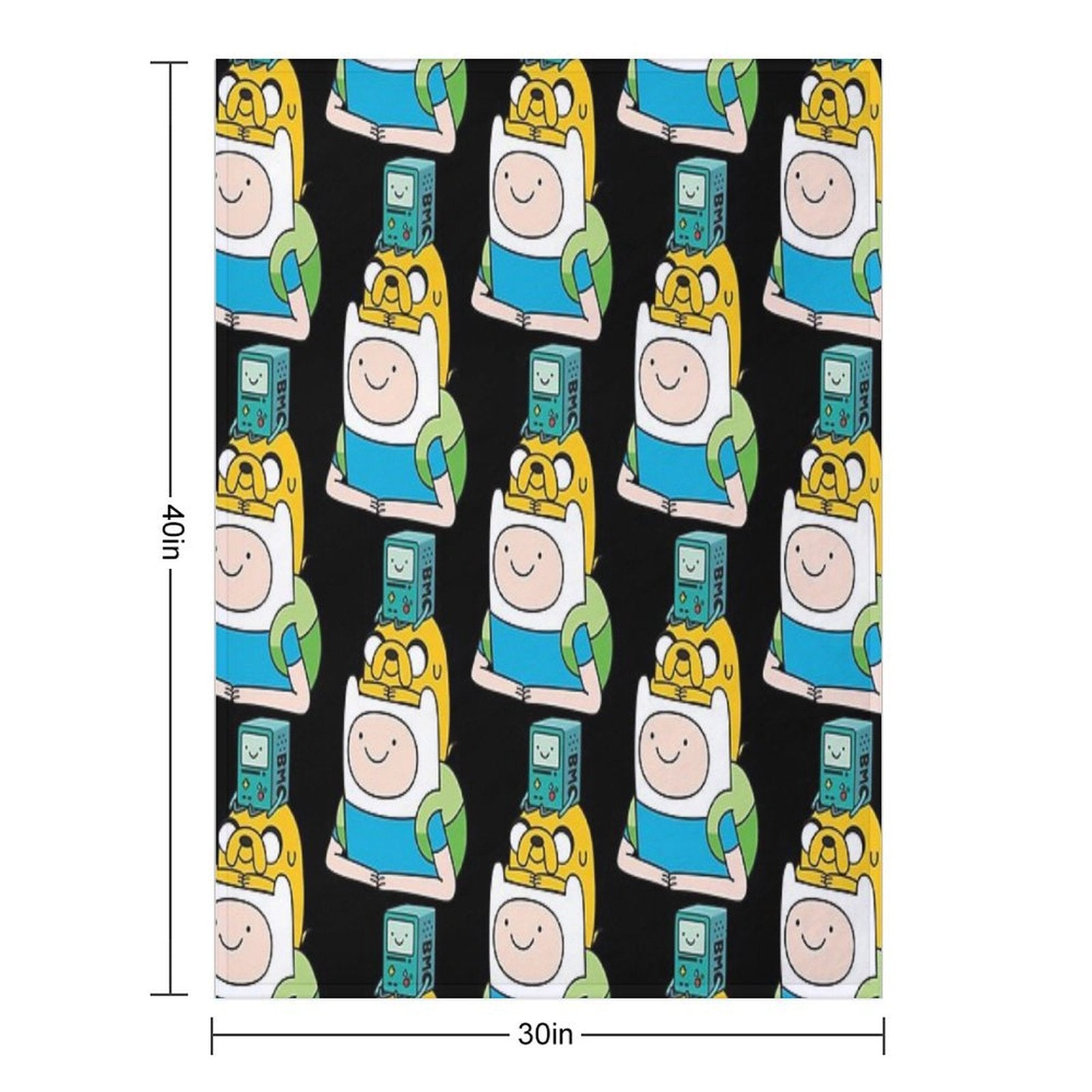 Finn Jake BMO All-season Throw Blanket