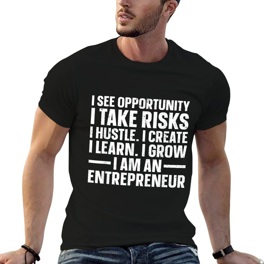 Cool Entrepreneur Art For Men Women Young New Business Owner  Summer-ready Fabric T-Shirt