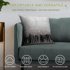 Beige Abstract Soft Home Decor Throw Pillow