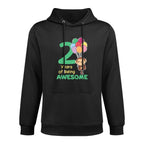 Kids Monkey 2nd Birthday For Kids Two Year Old Monkey Pilling-Resistant Hoodie