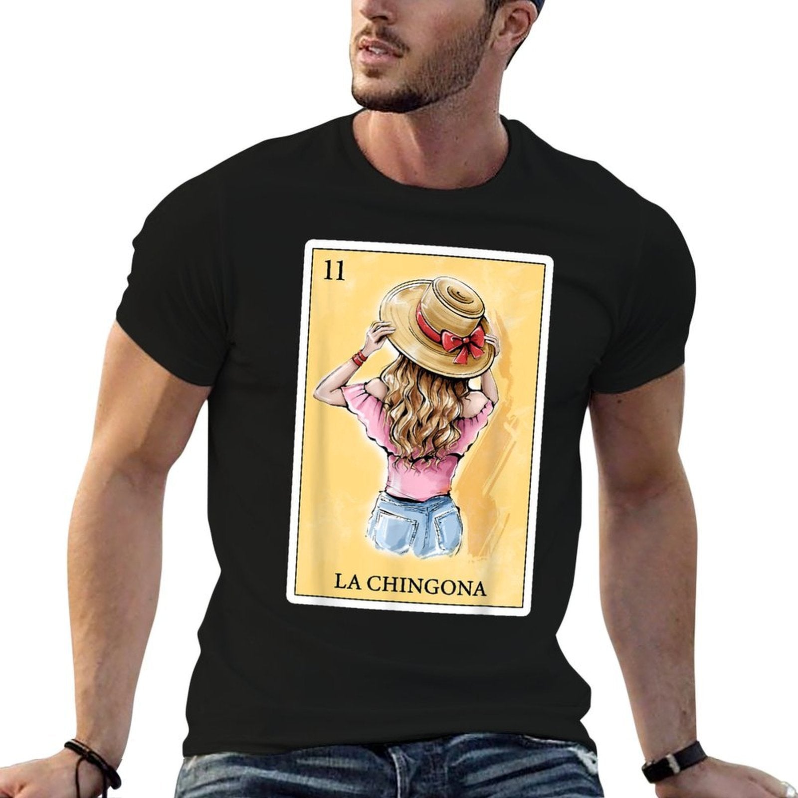 Funny Spanish-Mexican Bingo Gifts - La Chingona  Easy-care T-Shirt