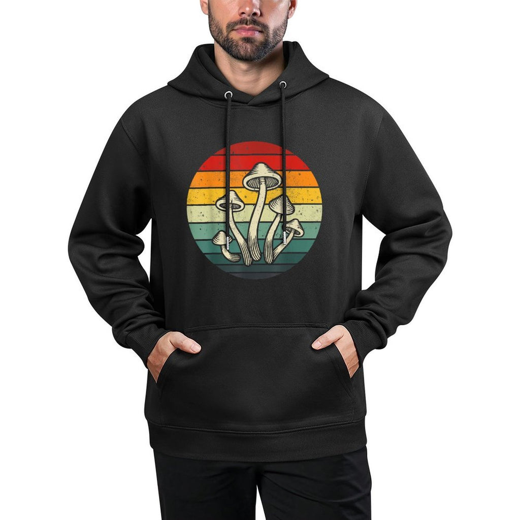 Vintage Retro Mushroom 80s 90s Mushroom Lovers Funny Food All-Day Comfort Hoodie
