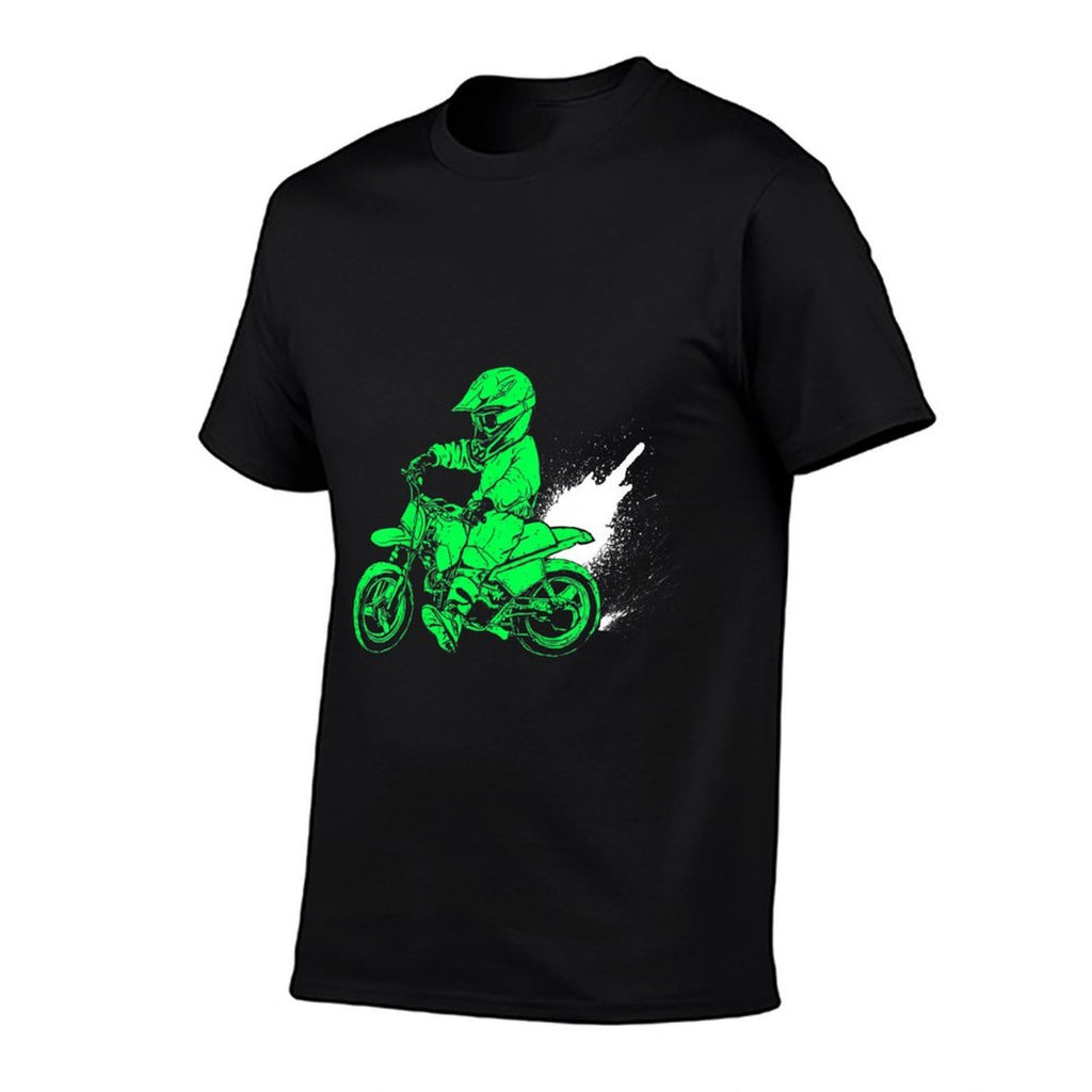 Kids Funny Youth Dirt Bike Boyss Dirtbike Motocross Racing  Slim-fit Cut T-Shirt