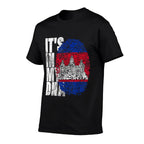 Its In My DNA Cambodian Gifts Khmer Kampuchea Cambodia  Tagless Design T-Shirt