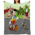 Pinocchio Wrinkle-free Throw Blanket