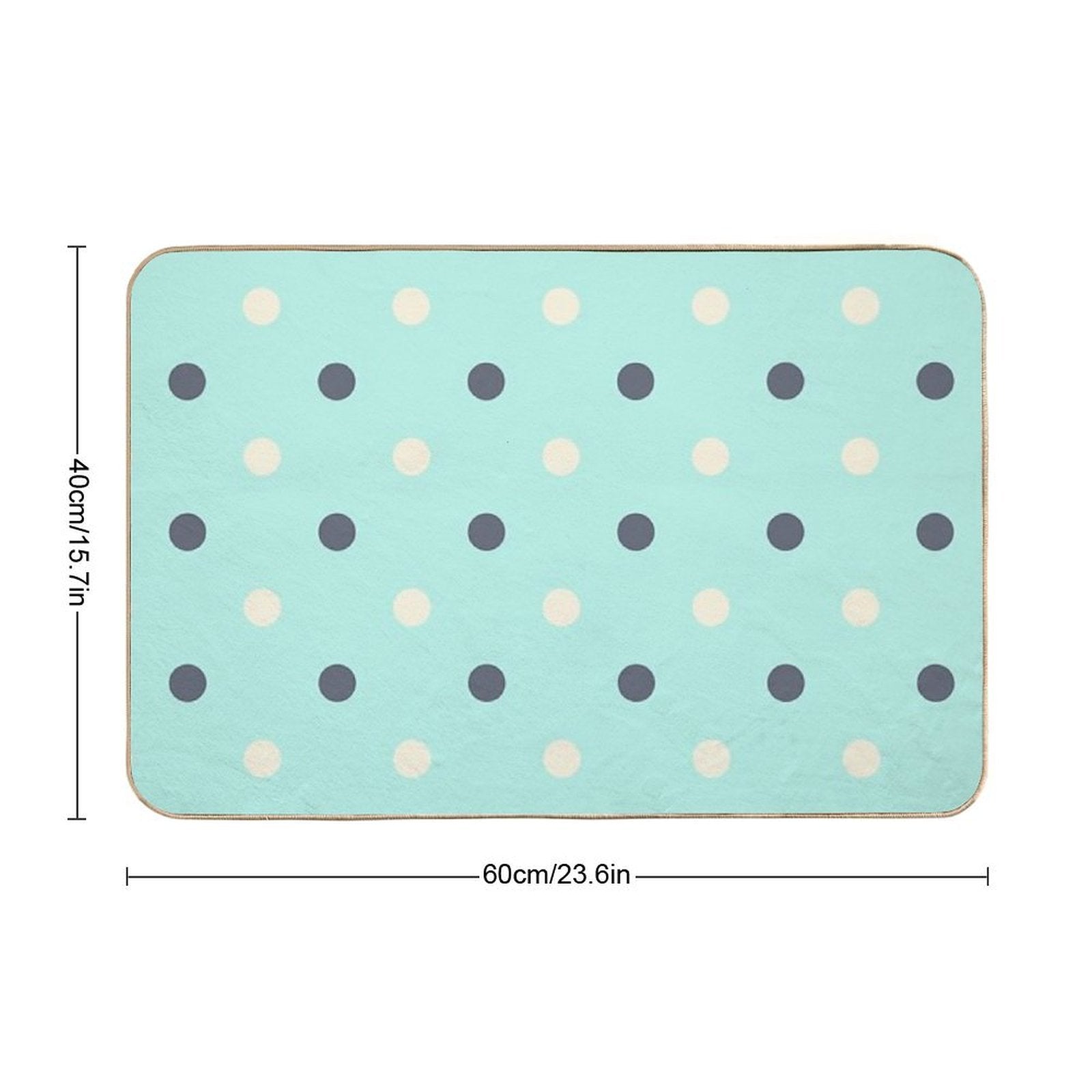 Polkadot  Long-Lasting Bath Mat