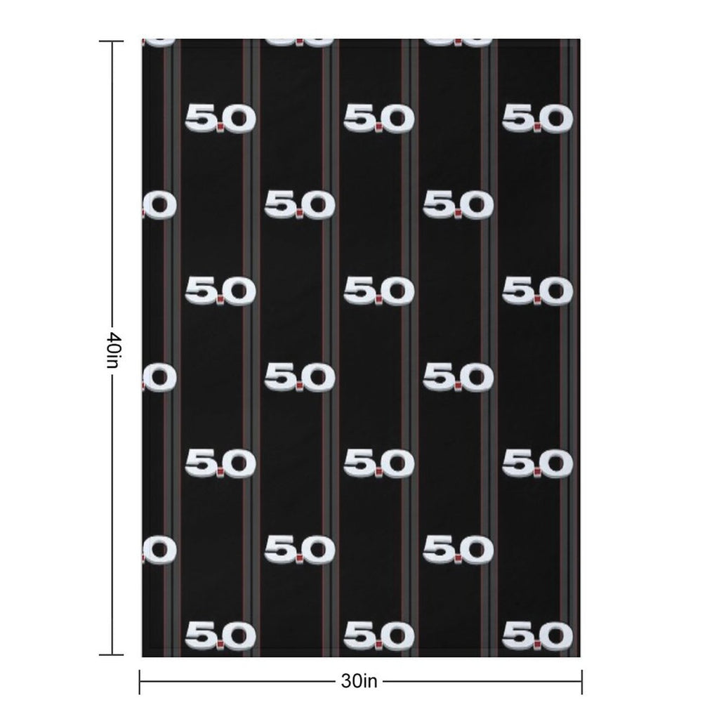 Mustang GT Coyote 5.0 V8 GT S197 Premium Throw Blanket