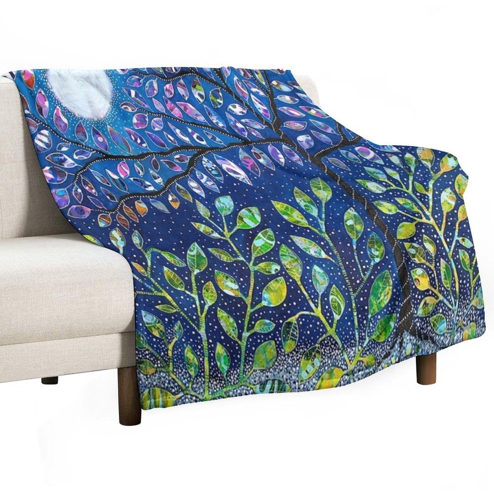 The Light Of Her Discovery Easy Care Throw Blanket