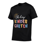 Oh Hey Kindergarten Teacher Cute Back To School Men Women Girls Kids  Graphic-printed T-Shirt