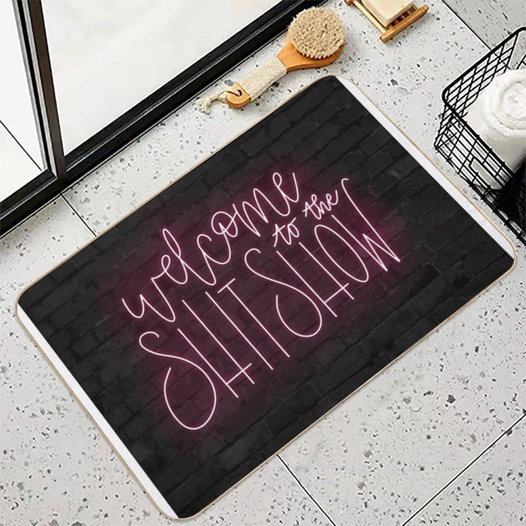 Welcome to The Shit Show  Dirt-Trapping Bath Mat