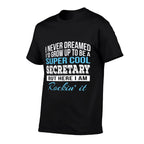 Funny Cool Secretary Tshirt Gift Admin  Slim-fit Cut T-Shirt