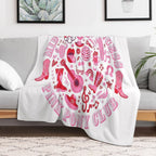 Pink Pony Club Chappell Roan Pink Design Sustainable Throw Blanket
