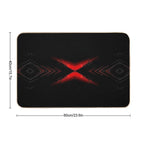 Black And Red Pattern  Long-Lasting Bath Mat